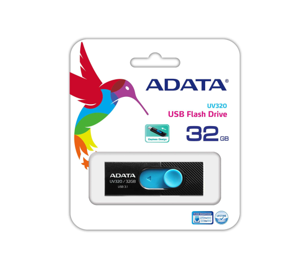 ADATA 32GB UV320 czarno-niebieski - 425782 - zdjęcie 3